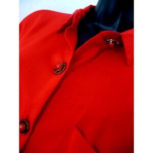 Vintage Preferred Plus, Red blouse with fancy buttons.